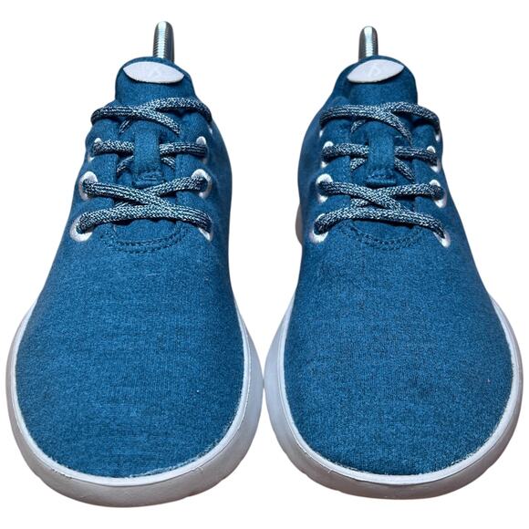 ALLBIRDS The Wool Runnner Men's Sz 8 Thrive Teal Trainers Sneakers Merino Wool - Picture 9 of 12